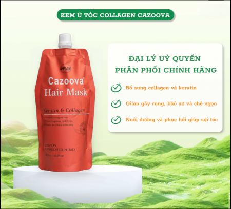 Kem ủ tóc Collagen Cazoova Hair Mask 500ml