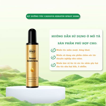 Xịt dưỡng tóc Cazoova Keratin Spray 200ml