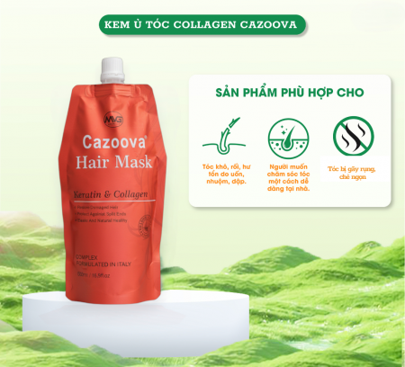 Kem ủ tóc Collagen Cazoova Hair Mask 500ml