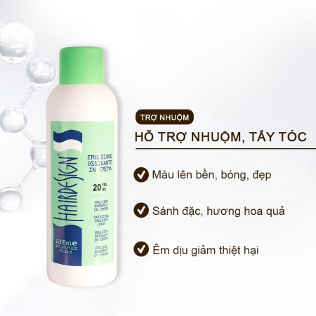 Cream Hair Design 1000ML Kem nhuộm tóc Emulsione Ossidante