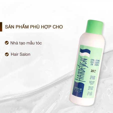 Cream Hair Design 1000ML Kem nhuộm tóc Emulsione Ossidante